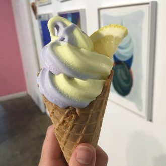 One of many ice cream cones given to visitors Photo: Molly Doomchin 
