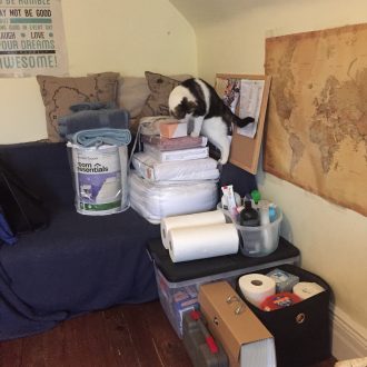 Many students find themselves accumulating mountains of supplies as they prepare to leave