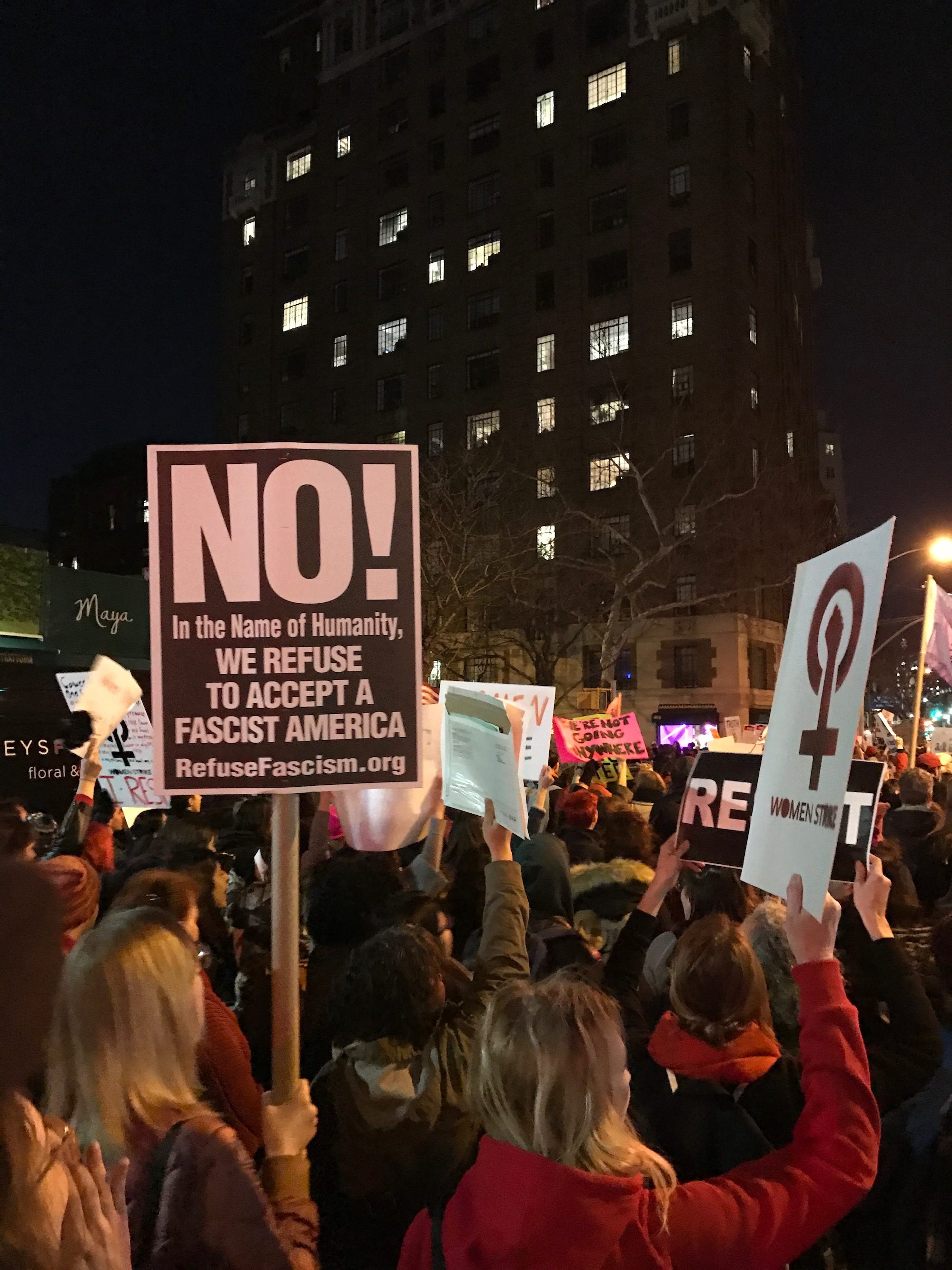 Women March No Fascism in America