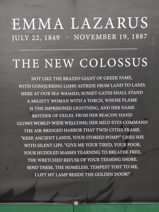 Emma Lazarus, The New Colossus