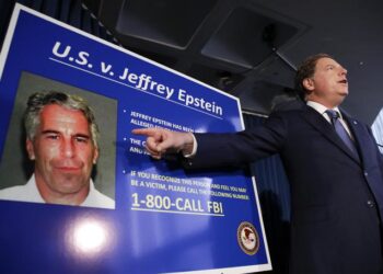United States Attorney for the Southern District of New York speaks about the arrest of American financier Jeffrey Epstein in New York, USA, 08 July 2019 - ANSA/EPA/JASON SZENES