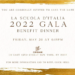 L'invito della Scuola d'Italia al gala del 2022.