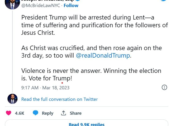 “trump Is Being Persecuted Like Christ” Says Ny Lawyer Tweet Goes Viral La Voce Di New York