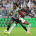 Juventus' Bioty Kean and Milan's Tomori in action during the italian Serie A soccer match Juventus FC vs AC Milan at the Allianz Stadium in Turin, Italy, 28 May 2023 - ANSA/ALESSANDRO DI MARCO