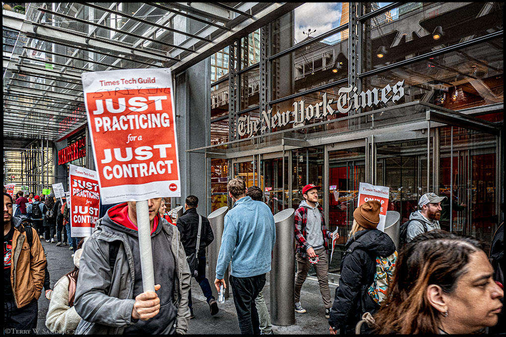 With Election Day Looming, New York Times Tech Workers Go on Strike