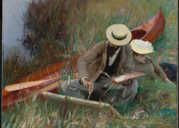 John Singer Sargent
An Out of Doors Study (Paul Helleu Sketching with his Wife) 1889
Oil on canvas
courtesy of Metropolitan Museum of Art