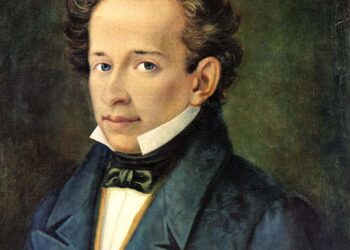 Giacomo Leopardi (1798–1837), ritratto di A. Ferrazzi. Recanati, Casa Leopardi.