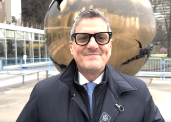 Alberto Barachini venerdì all'ONU (Foto VNY)