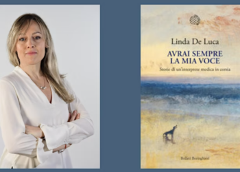 Linda De Luca e la copertina del suo libro