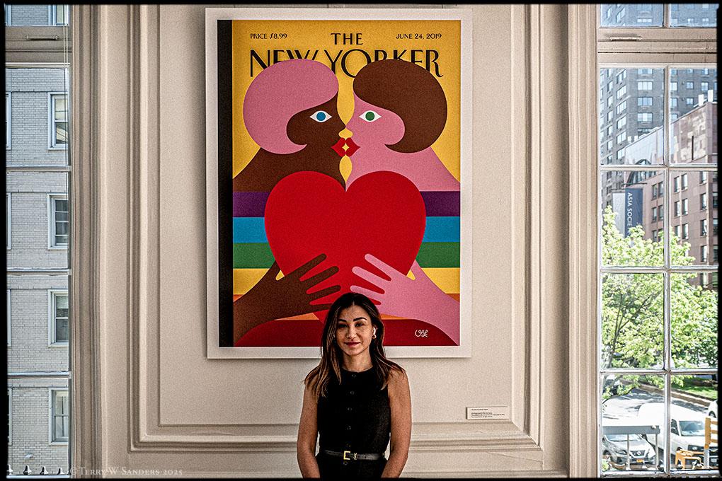 Cuori" (Hearts):The New Yorker cover, June 24, 2019. Artwork by Olimpia Zagnoli. Photo by Terry W. Sanders.