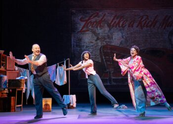 GYPSY. Danny Burstein, Joy Woods Audra McDonald. Photo by Julieta Cervantes