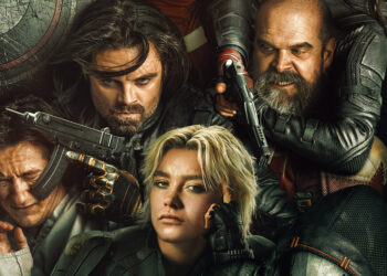 Thunderbolts* con Florence Pugh, Sebastian Stan, David Harbour, Wyatt Russell, Hannah John-Kamen, Olga Kurylenko e Lewis Pullman.