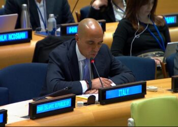 Alle Nazioni Unite Luigi Scordamaglia, responsabile internazionalizzazione mercati e politiche europee di Coldiretti e amministratore delegato di Filiera Italia