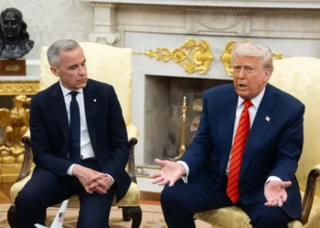 Mark Carney (sinistra) e Donald Trump (ph: ANSA)