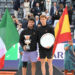 Jannik Sinner (ITA) and Carlos Alcaraz (ESP) during the final award ceremony at the end of men's Singles Final between Jannik Sinner (ITA) and Carlos Alcaraz (SPA) at central court during the Internazionali BNL d'Italia 2025,  Foro Italico in Rome, Italy, 18 May 2025/ANSA/ROBERTO RAMACCIA