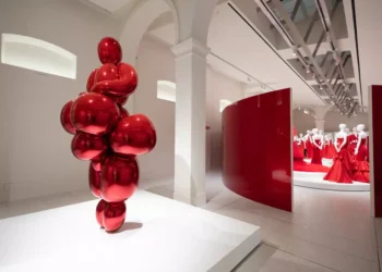 Mostra 'Orizzonti/Rosso' presso la PM23, la Fondazione dI Valentino Garavani e Giancarlo Giammetti, Roma - Ansa