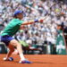 Jannik Sinner of Italy in action during his Men's final match against Carlos Alcaraz of Spain at the French Open Grand Slam tennis tournament at Roland Garros in Paris, France, 08 June 2025/ANSA/EPA/CHRISTOPHE PETIT TESSON