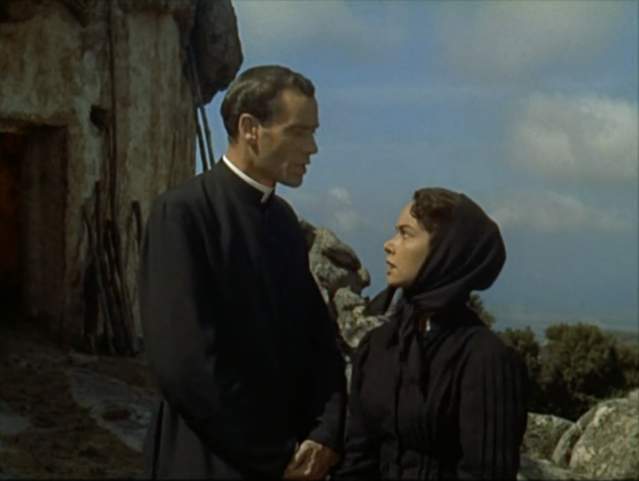 Lea Massari as Agnese in “Proibito” (1954), alongside Mel Ferrer. Directed by Mario Monicelli.Public domain image courtesy of Documento Film, via Wikimedia Commons
