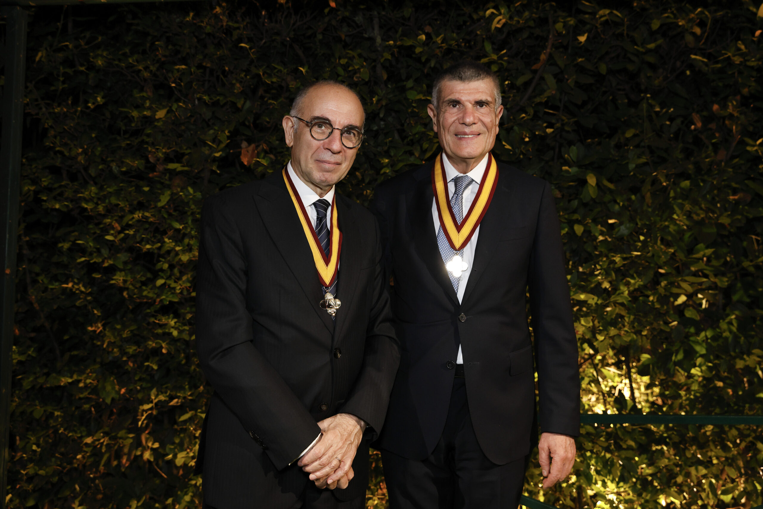 Giuseppe Tornatore e Virgilio Sacchini premiati con la McKim Medal. © American Academy in Rome / Foto: Riccardo Ghilardi