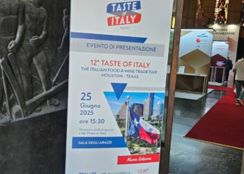 La presentazione ufficiale della 12ª edizione di "Taste of Italy Houston – The Italian Food & Wine Trade Fair", tenutasi il 25 giugno 2025 presso il Ministero delle Imprese e del Made in Italy, Sala degli Arazzi.