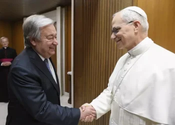 Il Segretario Generale delle Nazioni Uniti Antonio Guterres ha incontrato Papa Leone XIV a Roma /ANSA Brasil