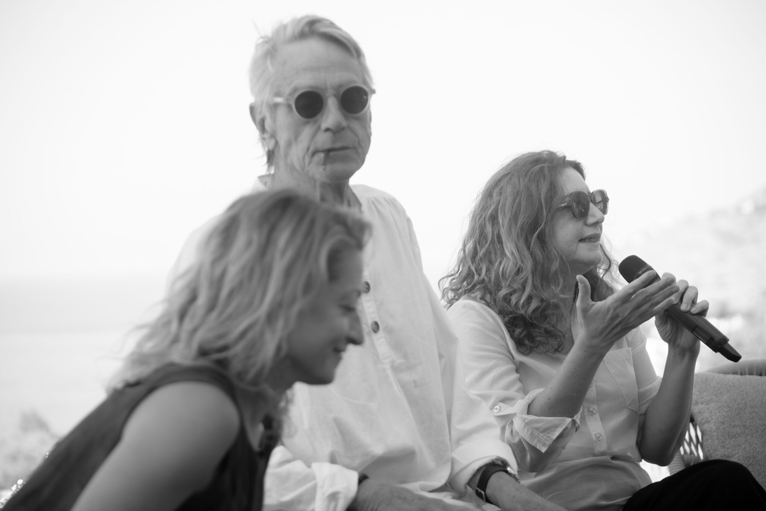 Jeremy Irons in occasione della proiezione di Trashed al SalinaDocFest 2025. (Foto: Francesca Pradella / SalinaDocFest)
