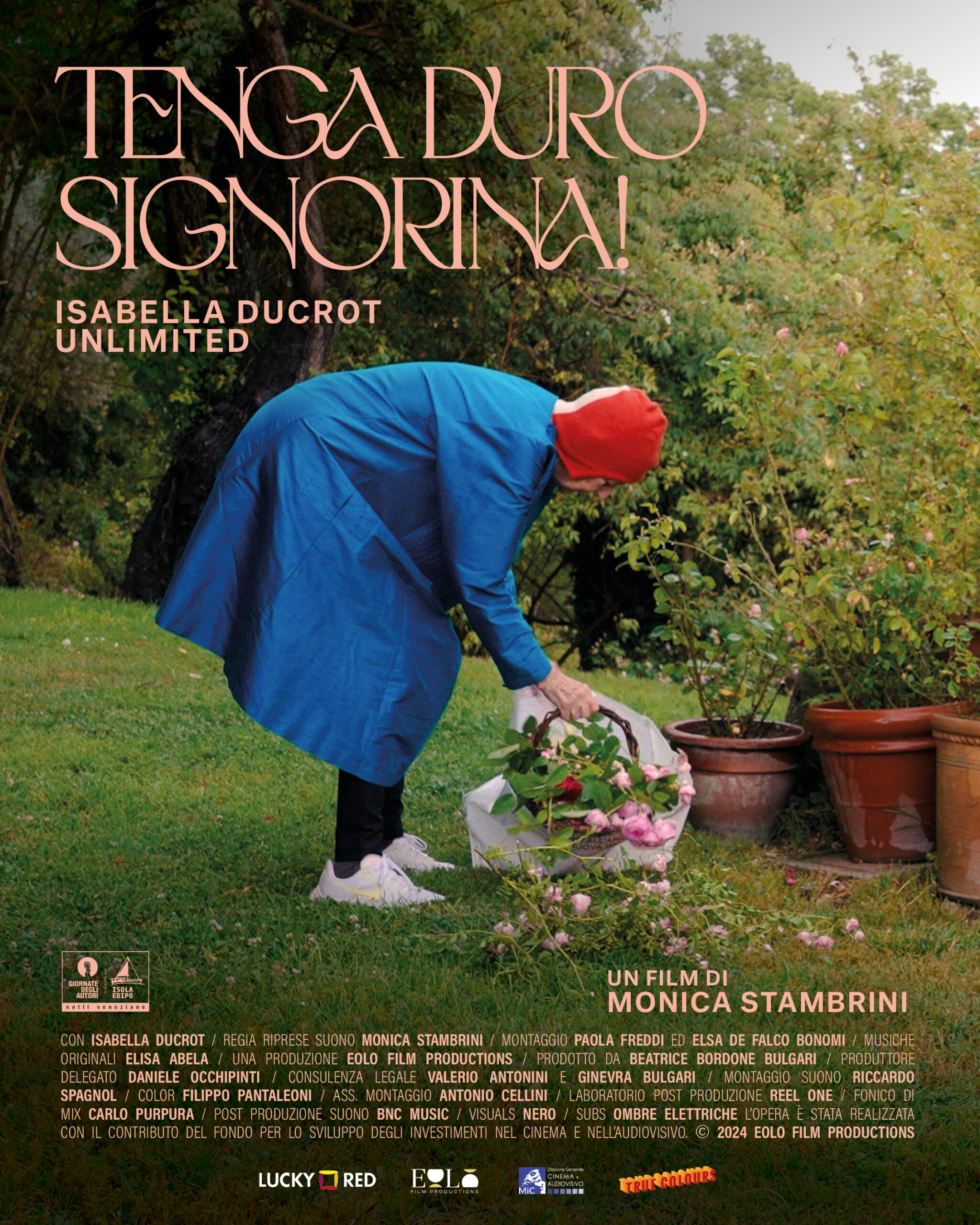 Official poster of “Hold Tight Missy! Isabella Ducrot Unlimited,” the documentary by Monica Stambrini presented at Venice Days and now screening in New York.