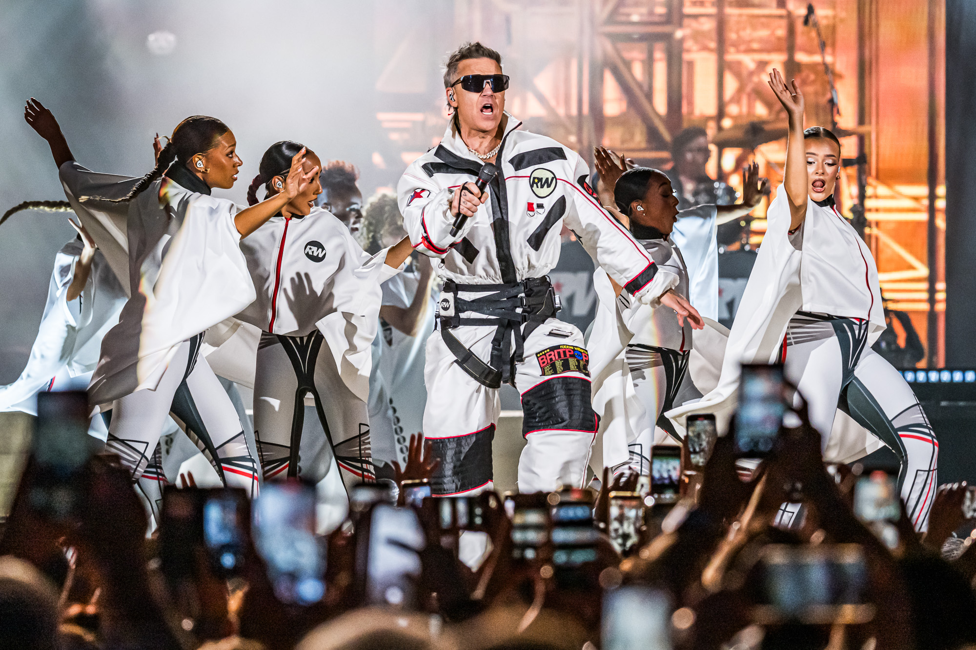 Robbie Williams on stage at Stadio Nereo Rocco, Trieste, July 17, 2025.ph. Simone Di Luca