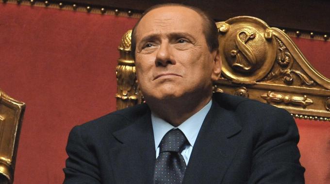 Silvio Berlusconi quando era ancora senatore