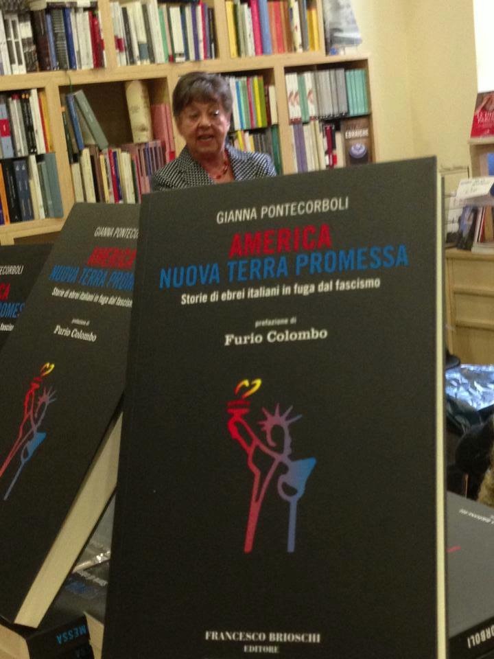 Gianna Pontecorboli e la copertina del suo libro