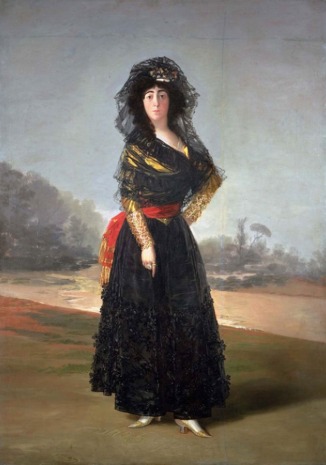 La Duchessa di Alba in Nero (F. Goya, 1797).