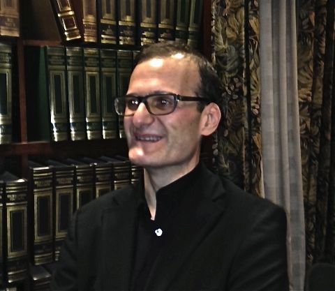 Il professor Gragnolati dopo la sua presentazione alla Casa Italiana Zerilli Marimó