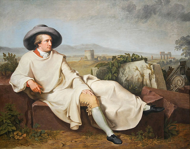 Goethe nella campagna romana (Goethe in der Campagna) di Johann Heinrich Wilhelm Tischbein